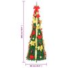 Artificial Christmas Tree Pop-up 150 LEDs Green 70.9"