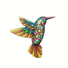 1pc/4pcs, Metal Hummingbird Wall Art Decor, Metal Birds Outdoor Wall Sculpture Decoration Hanging, Room Decor, Home Decor, Wedding Decor (STYLE: Model A)